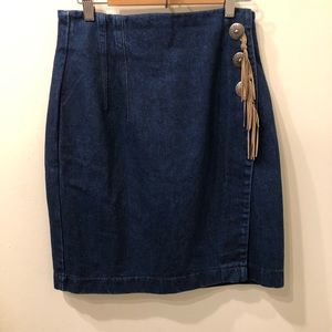 Beads Beautiful denim skirt